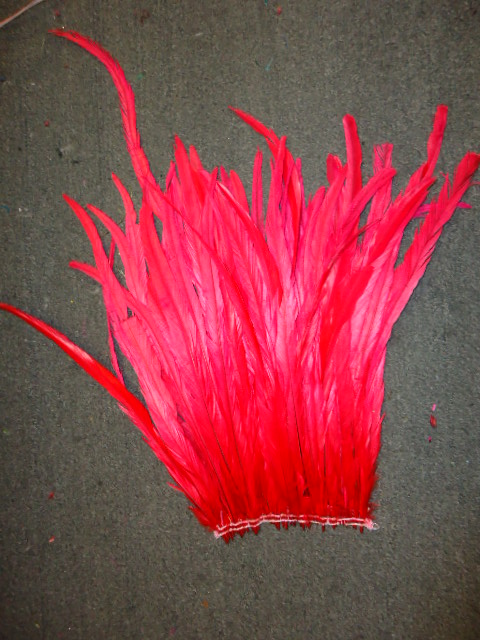 ROOSTER TAIL COQUE FEATHERS 16-18\" RED